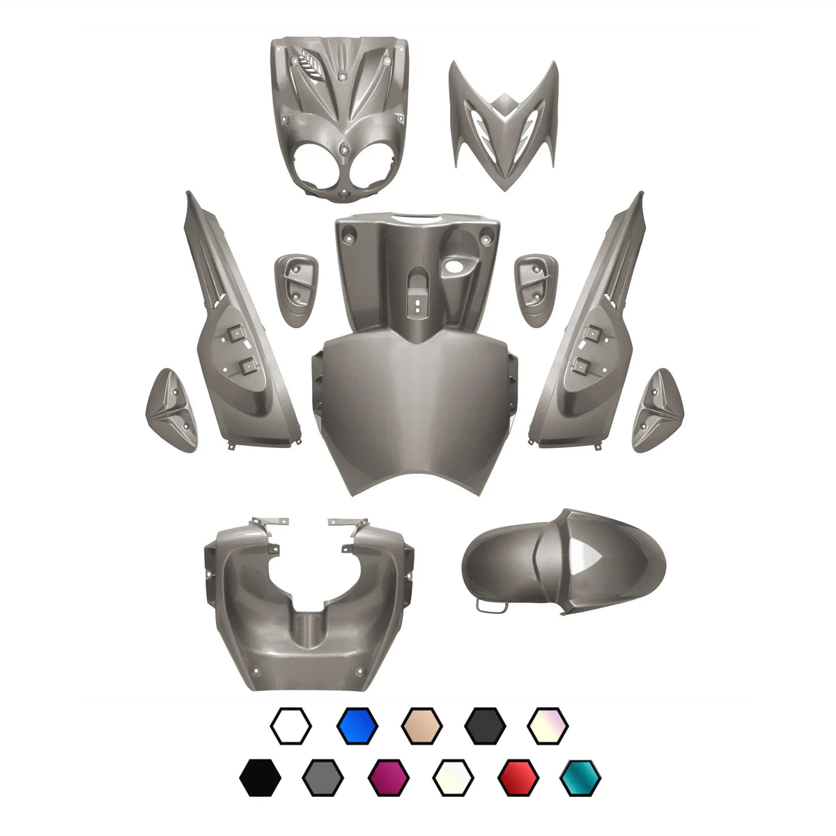 Kit carenados Yamaha Slider / MBK Stunt 11 piezas AllPro