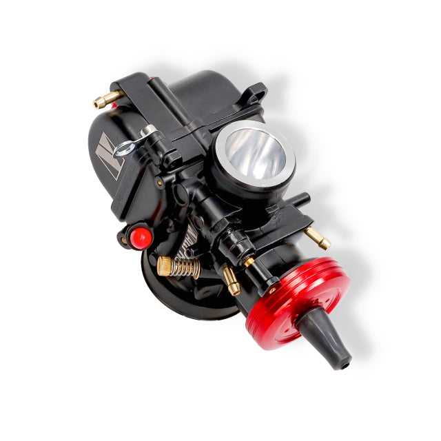 Carburador tipo PWK cuerpo negro tapa CNC rojo AllPro