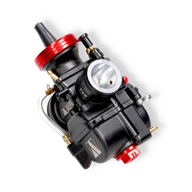 Carburador tipo PWK cuerpo negro tapa CNC rojo AllPro