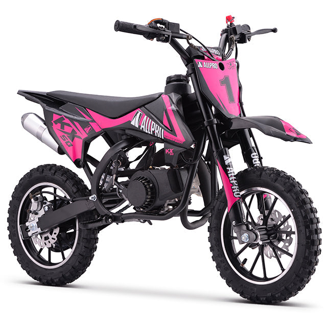 Minimoto KX 50cc AC 2.5cv AllPro - rosa flúor