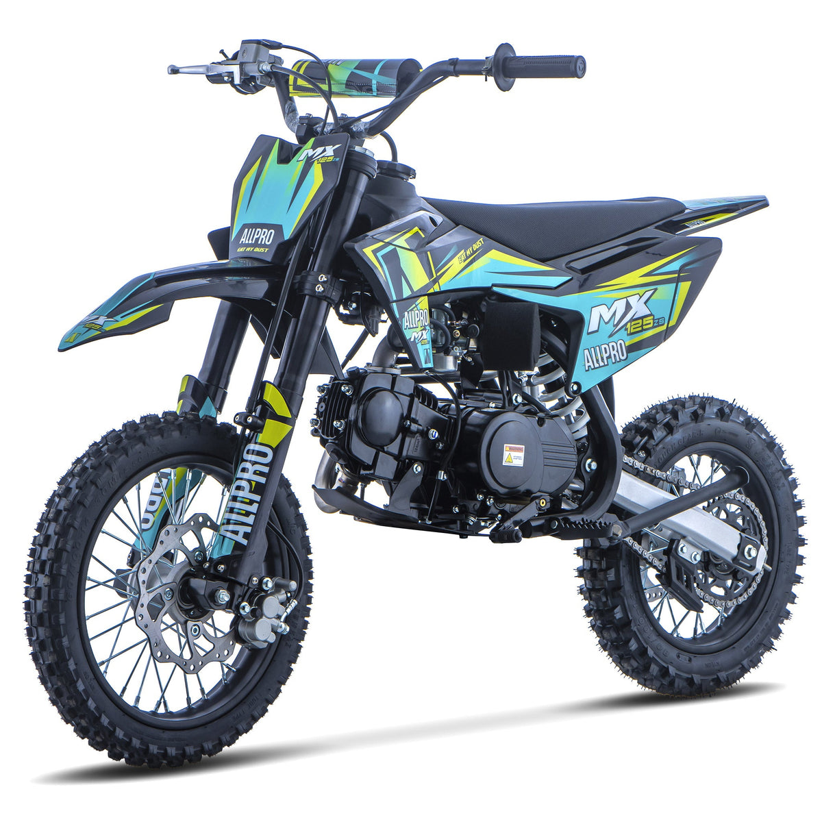 Pitbike infantil Cross MX 125 ZS 4T Zongshen semi-automática 14/12  AllPro Azul
