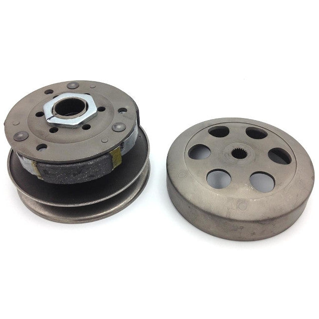Kit poleas con embrague y campana Piaggio 50cc <98 d=107mm AllPro