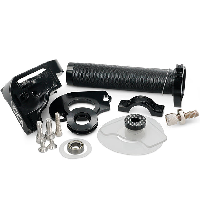 Mando de gas VOCA Racing CNC 90º - Negro